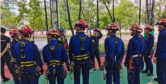 绳桥-完成龙泉市龙渊消防站绳索培训